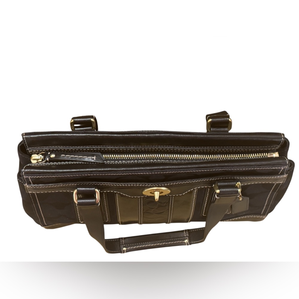 Coach Hampton Signature Stripe Satchel — 2007 - Picture 10 of 12